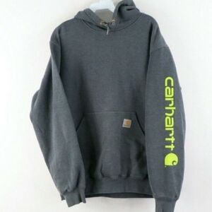 Carhartt Vintage Thrashed Men's Gray Sweatshirt Hoodie Size Medium